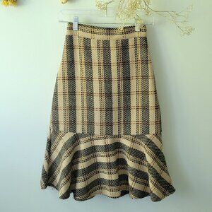 Understar High-waisted Plaid Mermaid Skirt